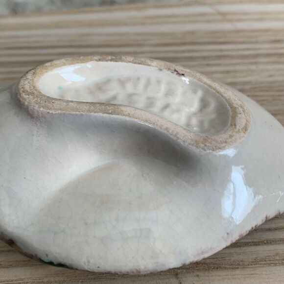 Vintage Stoneware Trinket Jewelry Dish - Picture 12 of 17